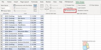 How To Create Banded Rows In An MS Excel Worksheet? banded rows ms excel