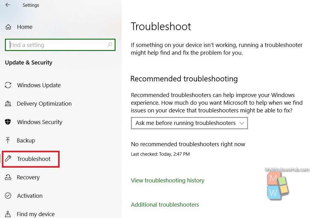 download microsoft troubleshooter for ms store windows 10 1709