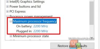 How To Add/Remove “Maximum Processor Frequency” On Windows 10? Max processor speed