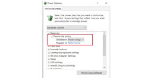 How To Add Or Remove “Device Idle Policy” From Power Options In Windows 10? Device Idle Policy