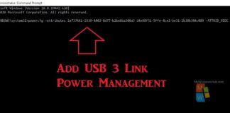 How To Add/Remove “USB 3 Link Power Management” To/From Power Options In Windows 10? USB 3 Link Management