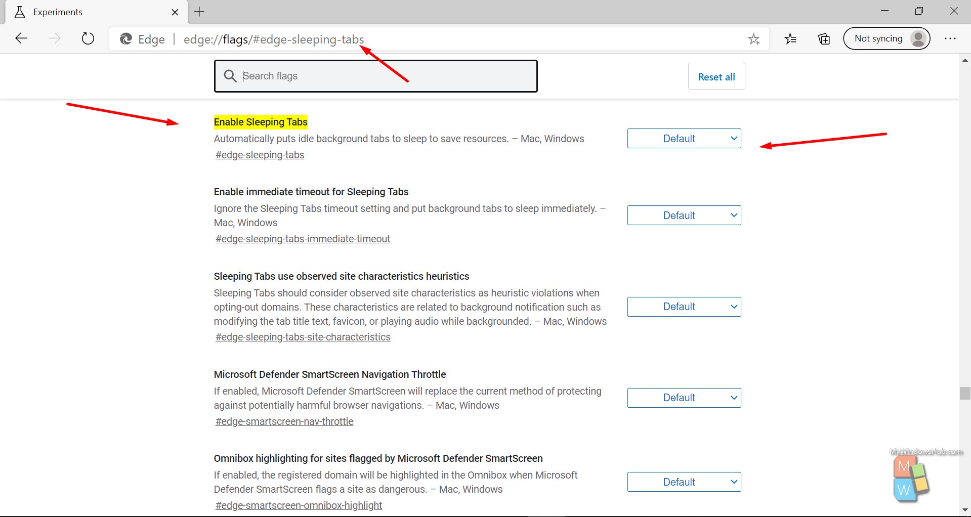 How To Enable/Disable Sleeping Tabs In Microsoft Edge Chromium