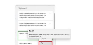 How To Pin/Unpin Items In Clipboard History in Windows 10? How To Pin/Unpin Items In Clipboard History in Windows 10?
