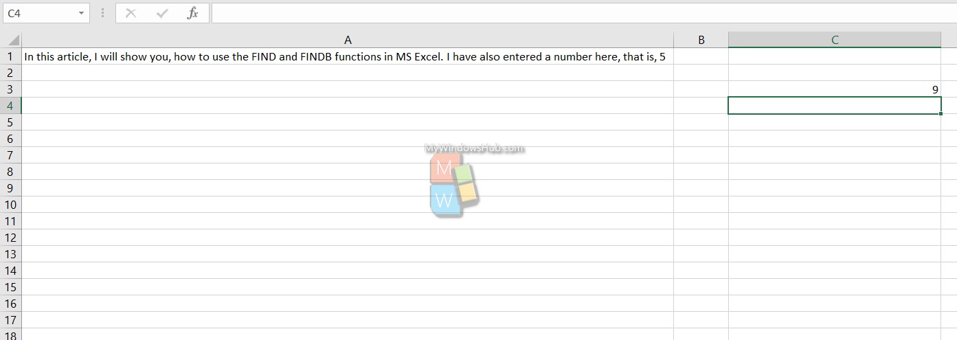 How To Use FIND and FINDB Function In MS Excel