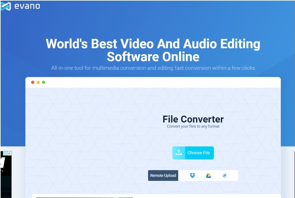 Evano: Best Video And Audio Editing Software Online