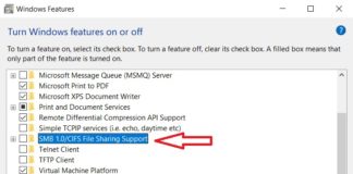 How To Enable Or Disable SMBv1 In Windows 10? How To Enable Or Disable SMBv1 In Windows 10?