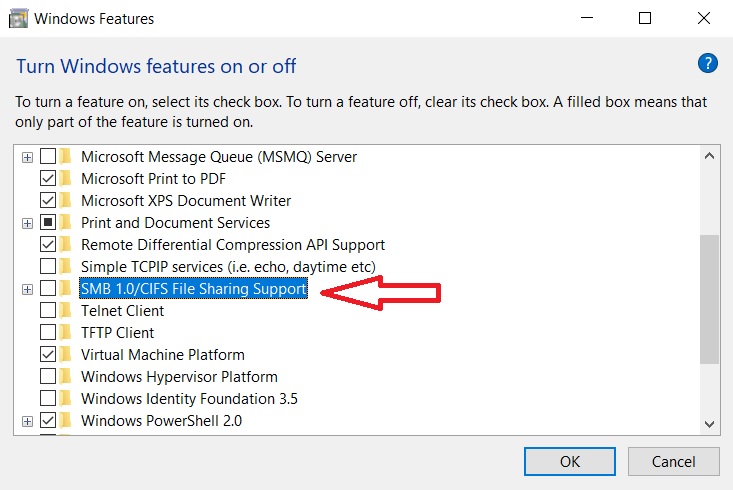 How To Enable Or Disable SMBv1 In Windows 10?