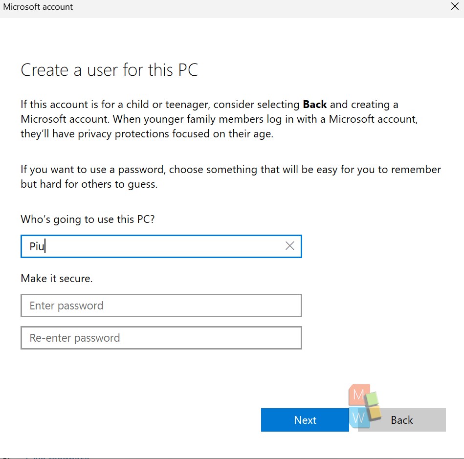 microsoft windows 11 local account 