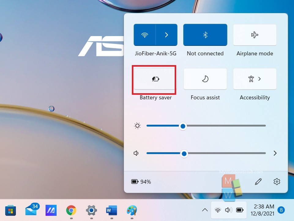 How To Turn On/Off Battery Saver In Windows 11?