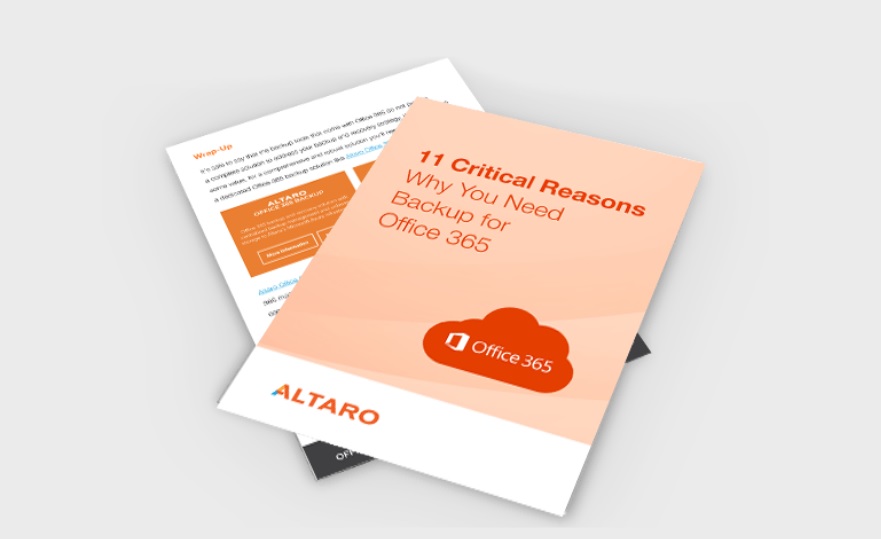 Altaro office 365 backup