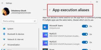 How To Turn On or Off App Execution Aliases in Windows 11?
