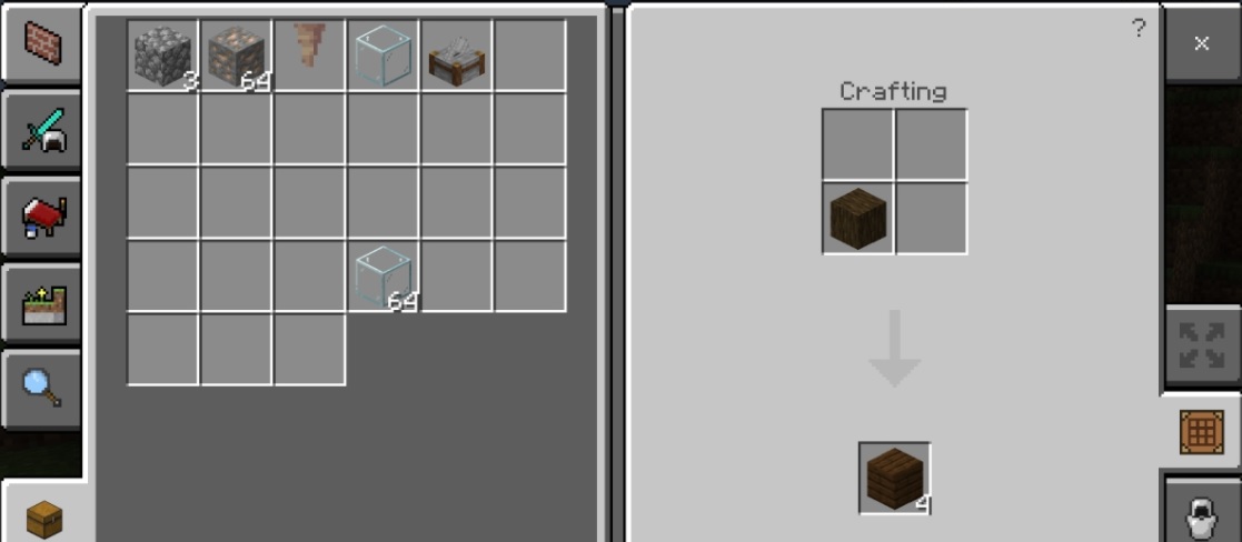 How to Craft Sticks in M