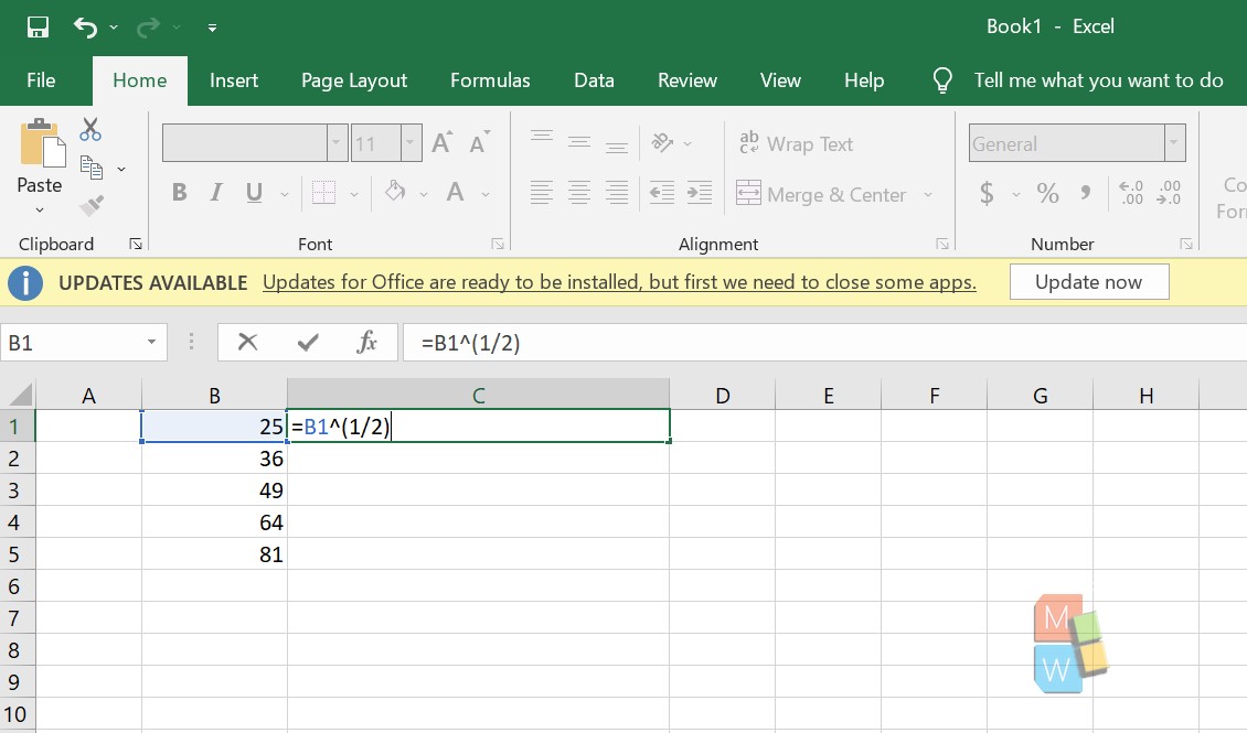 How To Calculate Square Root In Microsoft Excel?