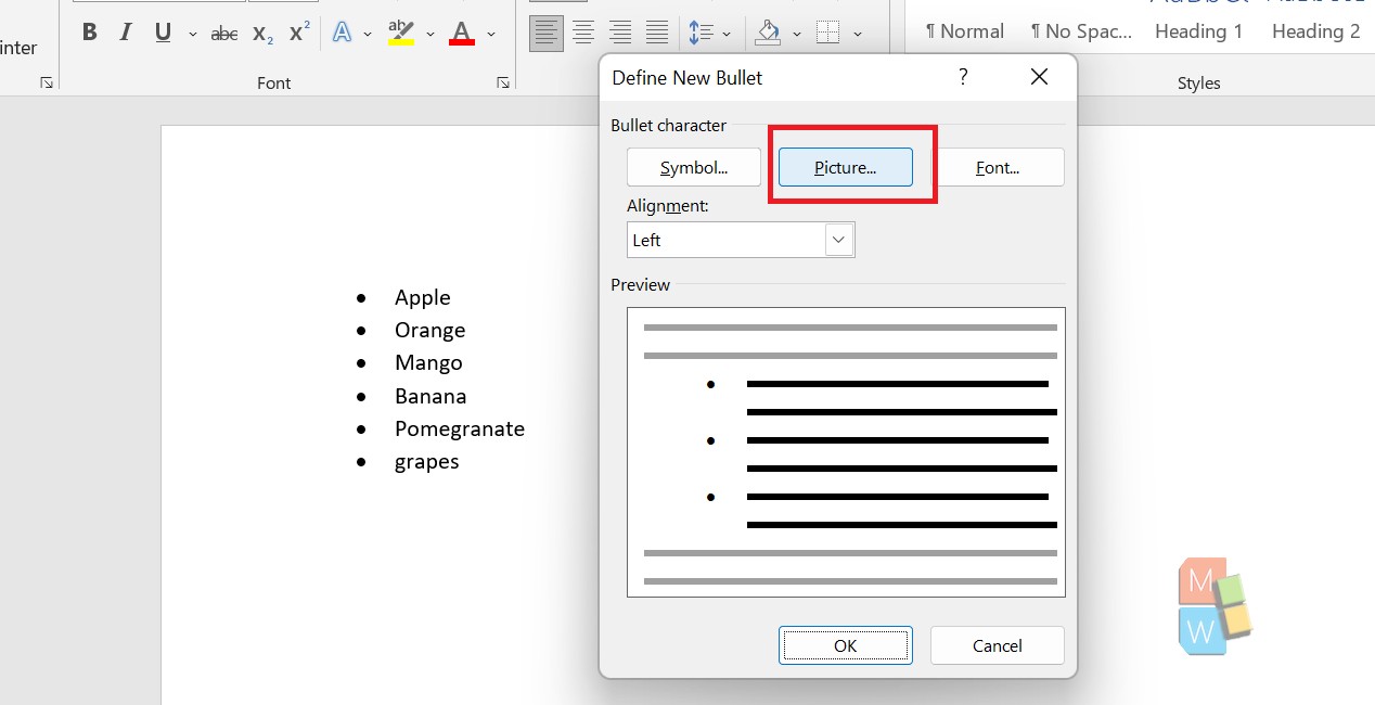 How To Insert Checkbox in MS Word? Picture