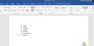 How To Insert Checkbox in MS Word?
