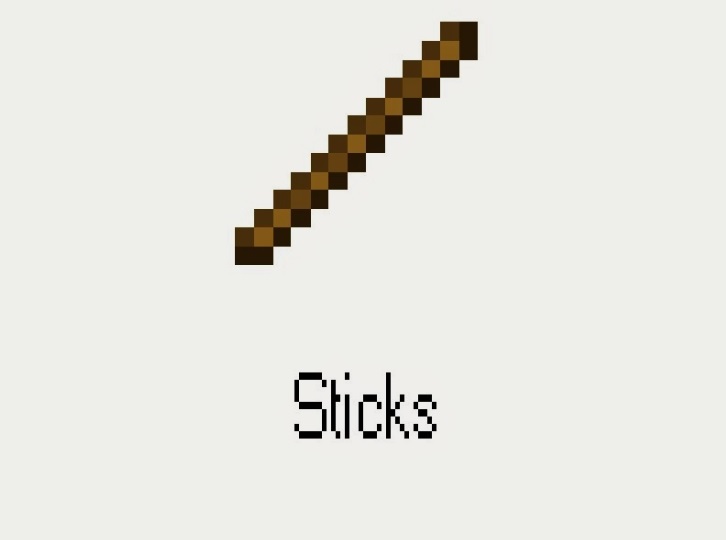 how to make sticks in minecraft