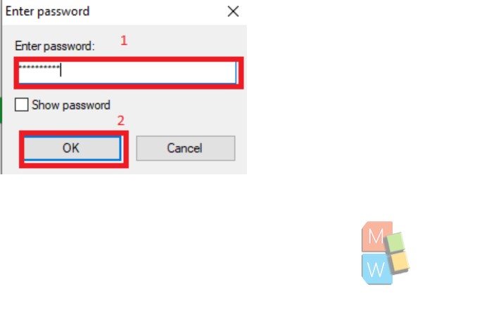 How to password protect a text file on Windows