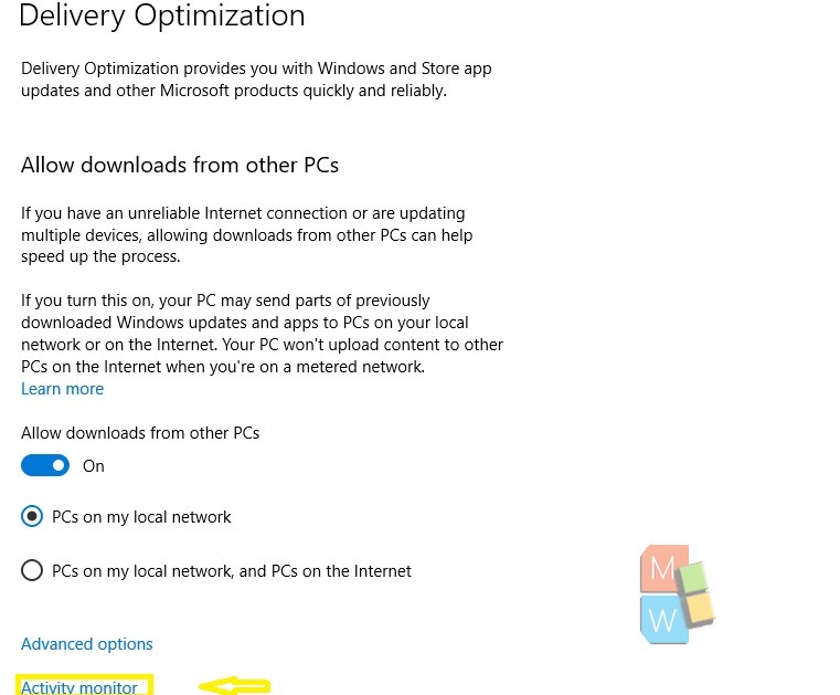 How to Use Windows 10 Activity Monitor to View OS and Store Update Network Bandwidth Usage?